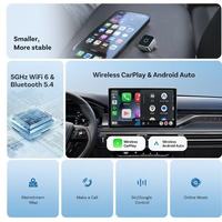 Adaptateur CarPlay sans fil portable Kaiwo Mini 2 en 1, dongle Android Auto avec GPS Mirror Link pour iPhone, universel, plug and play pour voiture