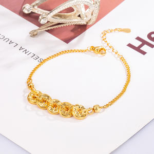 สร้อยข้อมือหยกสีเงิน925 pulseras de ojito En Oro laminadi 14K สร้อยข้อมือพลอยธรรมชาติเงิน - Product Image 1