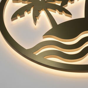 <span class=keywords><strong>Led</strong></span> neon ánh sáng chiếu sáng backlit dấu hiệu tùy chỉnh ngoài trời vàng kim loại Acrylic biểu tượng dấu hiệu cảnh quan cửa hàng kinh doanh bên khách sạn dấu hiệu - Product Image 5