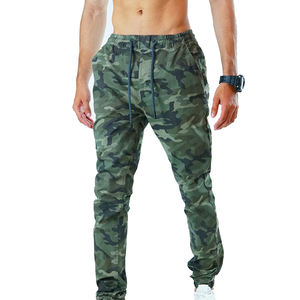 Pantalones Deportivos Casuales de Camuflaje para Hombre, de Tejido Softshell, Cálidos, de Peso Medio, 100% Poliéster/Algodón, Transpirables, con Múltiples Bolsillos - Product Image 1