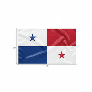 144 pezzi Custom 3 x5ft Panama World Flag Satin e poliestere tecniche di stampa digitale per il settore automobilistico e assicurativo - Product Image 2