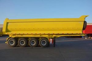 Hydraulic U Shape Type Steel Tipper Dump Semi <b>Trailer</b> for 33CBM 35CBM 40T 50T 60T 70T With 3 4 5 Axle 3Axles 4Axles - Product Image 4
