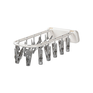 Wall Mounted <b>Drying</b> <b>Rack</b> With Clips For Socks And Underwear Balcony Bathroom Use - Product Image 5