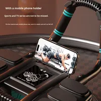 Nouvelle roue d'exercice abdominal en acier intelligent à quatre roues Support de coude à rebond automatique Outil d'entraînement des muscles abdominaux à Six coudes