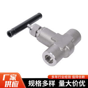 วาล์วเข็ม 1/4 นิ้ว แบบ TEE พอร์ต ใช้งานด้วยมือ สำหรับใช้งานทั่วไป - Product Image 2