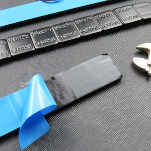 0.25oz dính màu đen dính trên bánh xe trọng lượng 1/4oz bánh xe màu xám cân bằng trọng lượng - Product Image 3