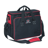 Sac de kit d'outils de stockage étanche professionnel d'ordinateur entièrement étendu noir avec ceinture d'épaule