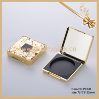 Étui à poudre de luxe, forme carrée, pour maquillage, vide, Compact