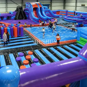Giant Commerciële Opblaasbare Indoor Outdoors Thema Park Opblaasbare Amusement Speeltuin