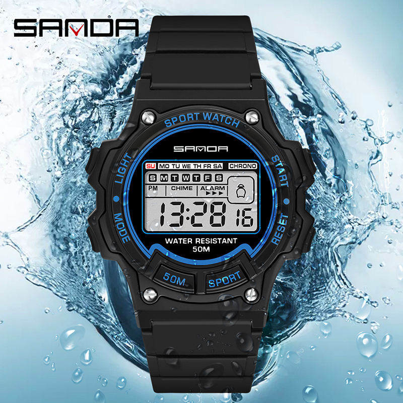 Sanda 6020 Promotional Digital Women Watches Sport Fashion