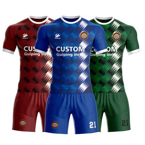Kaus latihan profesional pria, baju seragam latihan sepak bola lengan pendek kustom - Product Image 6
