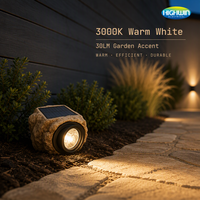 Lampe solaire de jardin 2 LED bicolore 3000K 5000K 30LM LiFePO4 3.2V 18500 Batterie 1000mAh Panneau 73x73mm