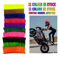 Accessoire de casque de moto à fixation Velcro, coiffe Mohawk décorative pour hommes et femmes motards, directement de l'usine