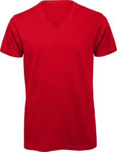 Camiseta de Cuello en V para Hombre, 100% Algodón Suave, 200 Gsm, Doble Tinte, Impresión Personalizada, Marca Popular, Ajuste Personalizado, Secado Rápido y Transpirable - Product Image 1