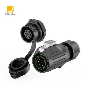 E-Weichat LP16 Adapter 7 Pin Power Connecting Outdoor LED Sport Lighting IP68 Waterproof Cable Connector for Wiring