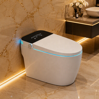 WC intelligent monobloc à chasse automatique avec bidet intégré et télécommande