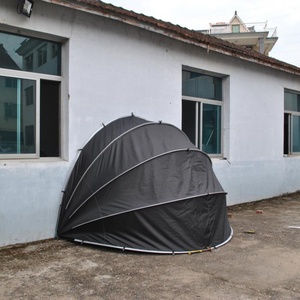 Tente de camping portable OEM carrée monocouche multifonctionnelle en polyester, imperméable et anti-poussière, pour moto et utilisation polyvalente - Product Image 4
