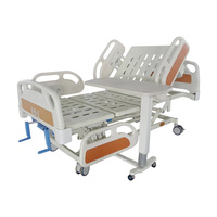 Usine en gros pas cher manuel deux fonctions ABS garde-corps utilisation des soins cliniques hôpital lit médical avec IV Pole & Mattress