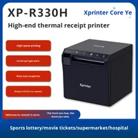 Imprimante thermique mobile Xprinter XP-R330H pour reçus de loterie sportive avec découpeur, interface USB/réseau, papier 82mm, 203dpi, pour cuisine et bureau