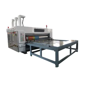 Máquina de impresión flexográfica semiautomática de buena calidad 2 3 4 impresora a color Slotter máquina troqueladora para hacer cajas de cartón
