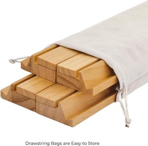 Set di 4 Porta Tessere in Legno Rustico Inciso per Mahjong con Spintori Magnetici, Realizzato a Mano in Legno Massello - Product Image 3