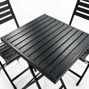 Conjunto de Mesa y Sillas Plegables para Bistro, Muebles de Comedor Plegables de Metal para Patio, Jardín, Balcón, Mesa de Bistro Plegable para Exteriores - Product Image 4