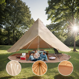 Offre Spéciale pas cher <span class=keywords><strong>prix</strong></span> d'expédition <span class=keywords><strong>4</strong></span>-8 personnes robuste étanche Camping en plein air 5m <span class=keywords><strong>yourte</strong></span> coton toile cloche <span class=keywords><strong>yourte</strong></span> tentes - Product Image 5