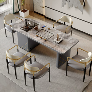 Nouvelle <span class=keywords><strong>table</strong></span> centrale en bois de luxe moderne haut de gamme <span class=keywords><strong>avec</strong></span> tiroir pour bureau - Product Image 3