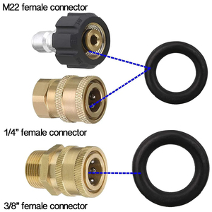 Ensemble de <span class=keywords><strong>joints</strong></span> toriques moulés pour nettoyeur haute pression AIDISI, 1/4 pouce, 3/8 pouce, raccord <span class=keywords><strong>rapide</strong></span> M22, joint en caoutchouc - Product Image 4