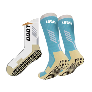 Wholesale Custom Logo Breathable Crew <b>Socks</b> – Athletic Jacquard Grip High Anti-Slip Football Soccer Sports <b>Socks</b> - Product Image 1