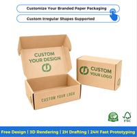 Boîtes d'emballage personnalisées écologiques biodégradables réutilisables, boîtes en carton blanc pliables, emballages d'expédition, cajas