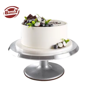1pc revolving cake stand Rotating Cake Decorating Stand metal cake turntable