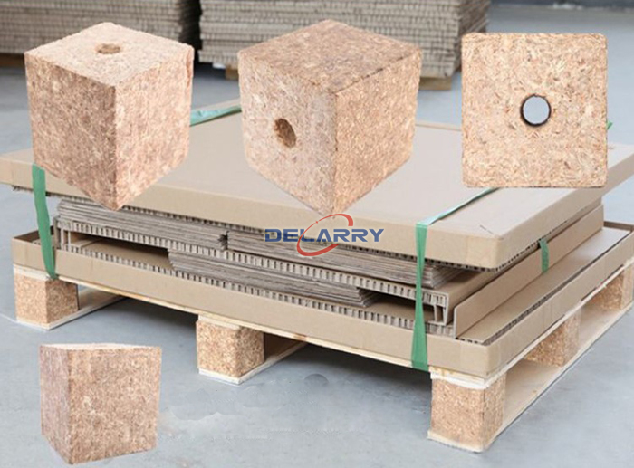 Factory Price Hot Selling Wood Pallet Block Maker Wood Sawdust Block Making Machine Used For Euro Pallet