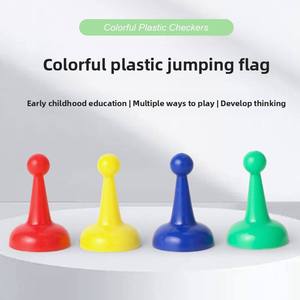 Fichas de Juego de Mesa de Plástico Vibrantes y Coloridas, Fichas de <span class=keywords><strong>Ludo</strong></span> y Ajedrez Volador para Niños, Accesorios Educativos para Juegos - Product Image 2