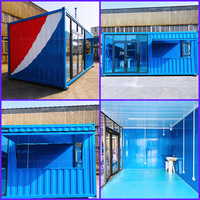 Direct usine : Kiosque commercial respirant, style populaire, type conteneur, avec comptoir de snack-bar, garantie 2 ans