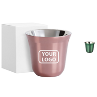 Gobelet isotherme Mate Cup sans BPA, 5 oz, double paroi, en acier inoxydable, écologique, pour le bureau, thermos pour femmes, maintien au chaud pendant 6 heures