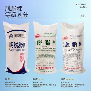 Algodón desengrasado desechable Hualu Medical de 500g, suave, blanco, grado A, para uso sanitario - Product Image 3