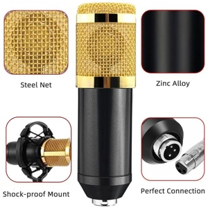 Livestream Studio Dual <b>Microphone</b> Kit Sound Card Voice Recorder Podcast Equipment Kit Noise Ancelling Microfone - Product Image 3