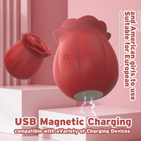 Vibrateur Rose pour Femmes, Jouet Sexuel Clitoridien à Succion, Stimulation du Point G, Jouets Sexuels Féminins à Pulser, Aspiration et Stimulation par Vide, Produits pour Adultes, Fabricant