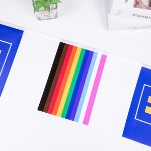 Флажки-гирлянды ручной работы из экологически чистых материалов, на заказ, любого размера и цвета, для украшения сада, низкий минимальный заказ - Product Image 6