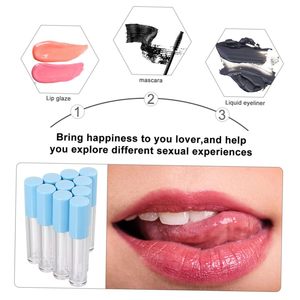 Halloween Lindo Tubo de Brillo Labial Transparente de 4ml con Diseño de Varita Grande, Envase Vacío de Plástico Serigrafiado con Llavero para Cuidado Facial - Product Image 3