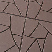 Dalles de terrasse emboîtables en plastique PP, dalles de terrasse extérieures 30x30cm, aspect pierre naturelle, à clipser, pour jardin, balcon, sol
