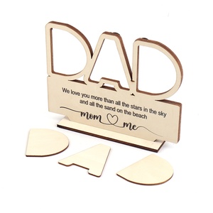 Regalos para el Día del Padre, 2023, marco de fotos con forma de fluorescente para papá, adornos de madera personalizados para padre y madre - Product Image 5