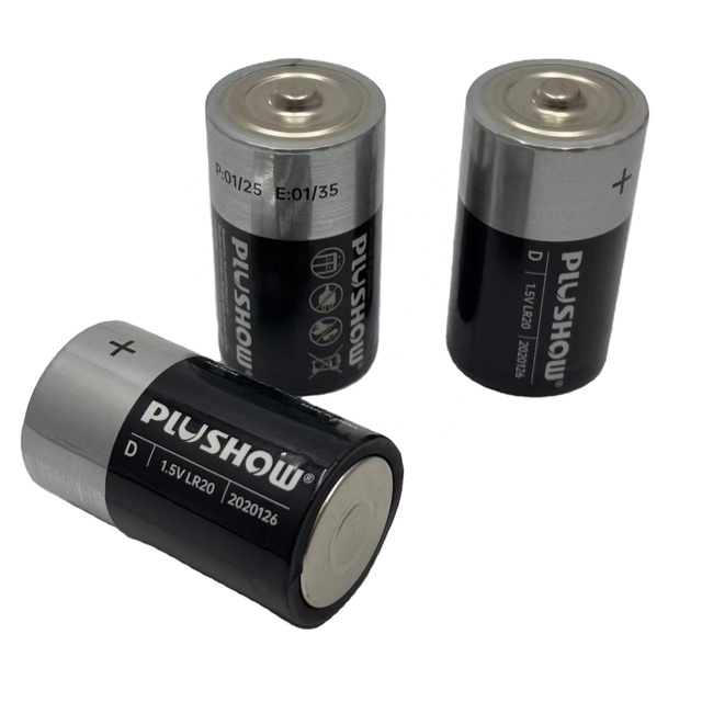 Factory Supply LR20 D Size 1.5V Alkaline Battery Long-Lasting for Home Appliances Consumer Electronics Flashlights Power Tools