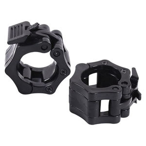 Pinces à collier d'haltères noires à verrouillage rapide ouvert direct d'usine accessoires d'équipement de Fitness ouverture 50mm serrures d'haltères - Product Image 1