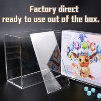 Boîte de rangement magnétique transparente résistante aux UV en acrylique ETB en gros pour collectionneur de cartes TCG