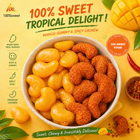 Fabriek Custom Taaie Chili Bedekte Snoepjes Zoete & Pittige Mango Gummy Met Vruchtensap