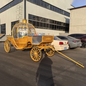 Luxury Electric Pumpkin Horse Carriage Royal Horse Drawn Carriage Wedding Horse Drawn Wagon for Sale - Product Image 1