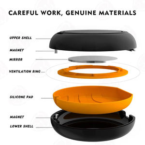 Kit de clinique organisateur <span class=keywords><strong>dentaire</strong></span> rond magnétique commutable évents silicone base miroir logo personnalisé vente en gros - Product Image 3
