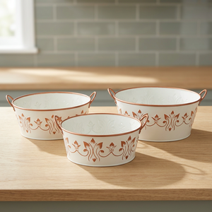 Ensemble de 3 pots en métal émaillé - Product Image 2